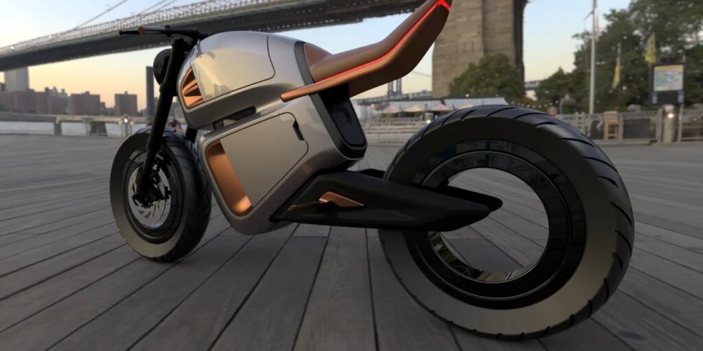 NAWA Technologies Hybrid battery-powered electric motorbike concept